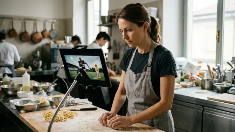 Gli annunci sportivi funzionano meglio nei video di cucina