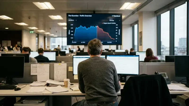 Il Guardian, il traffico record e il crollo che i tool SEO non vogliono vedere