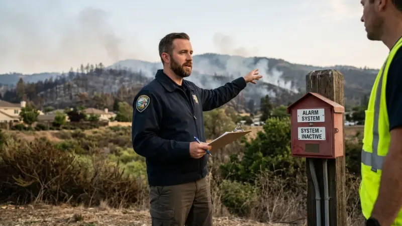 La California ha spento l'allarme, non l'incendio
