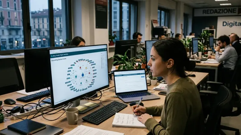 Topics Portfolio di Bing: la mappa dei topic in cui l’AI cita altri e non te